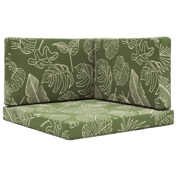 vidaXL Coussin de canapé d'extérieur Polyester Modèle feuille
