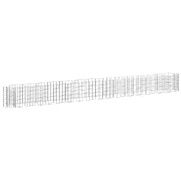 vidaXL Lit surélevé à gabion Fer galvanisé 540x50x50 cm