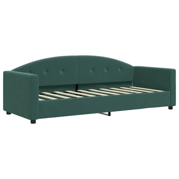 vidaXL Lit de repos vert foncé 80x200 cm velours