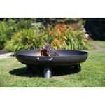 RedFire Bol à feu Salo Acier Noir 80 cm 81020