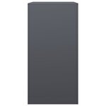 vidaXL Portant de bois de chauffage anthracite 60x40x80 cm acier
