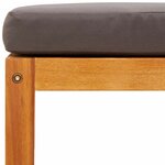 vidaXL Salon de jardin avec coussins 6 Pièces bois d'acacia solide