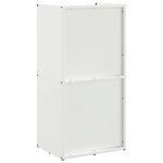 vidaXL Portant de bois chauffage blanc 40x30x80 cm