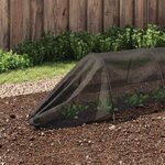 vidaXL Tunnels en filet 3 Pièces noir acier et polyéthylène