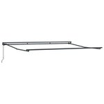 vidaXL Auvent Rétractable Noir 450x300 cm tissu