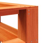 vidaXL Tête de lit de bibliothèque forme de L 135 cm bois massif pin