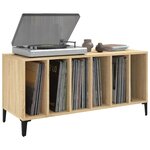 vidaXL Armoire à disques chêne sonoma 100x38x48 cm bois d'ingénierie