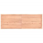 vidaXL Dessus de table bois massif traité bordure assortie