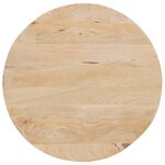 vidaXL Tables basses gigognes 3 Pièces Bois de mangue massif et acier
