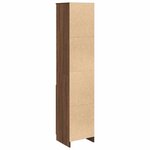 vidaXL Buffet haut chêne marron 37 5x35x180 cm bois d'ingénierie