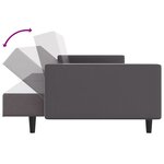 vidaXL Ensemble de canapés 2 Pièces gris similicuir