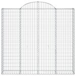 vidaXL Paniers à gabions arqués 6 Pièces 200x30x180/200 cm Fer galvanisé