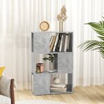vidaXL Bibliothèque/Séparateur de pièce Gris 60x24x94 cm