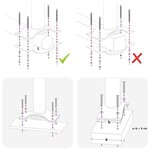 vidaXL Auvent latéral rétractable de patio 60x300 cm Rouge