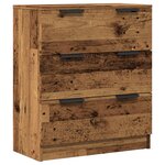 vidaXL Buffet vieux bois 60x30x70 cm bois d'ingénierie