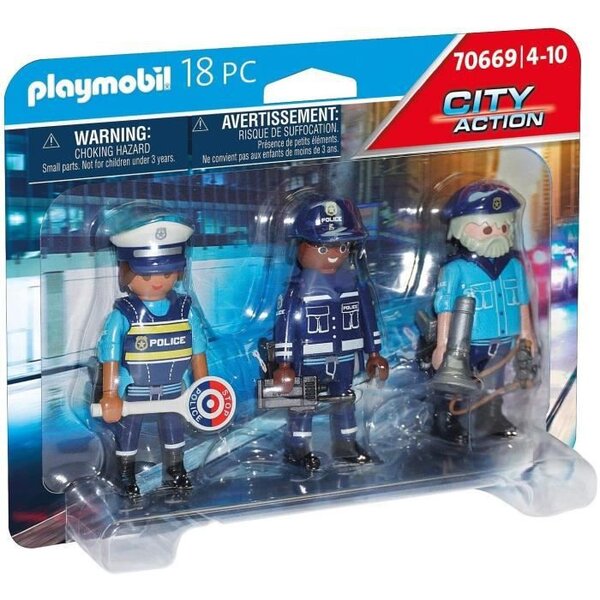 Playmobil - 70669 - police equipe de policiers