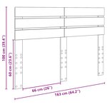 vidaXL Tête de lit Blanc 160 cm Bois d'ingénierie
