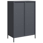 vidaXL Buffet haut anthracite 68x39x103 5 cm acier