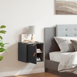 vidaXL Armoire murale Gris 31 5x30x30 cm Bois de pin massif