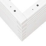 vidaXL Jardinière blanc 70x70x46 cm bois de pin massif