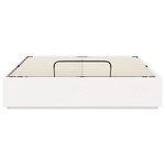 vidaXL Cadre de lit ottoman Blanc 120 x 200 cm Pin massif