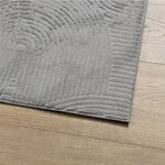 vidaXL Tapis IZA poils courts style scandinave gris 80x150 cm