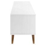 vidaXL Meuble TV MOLDE Blanc 158x40x49 cm Bois de pin massif