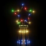 vidaXL Arbre de Noël cône 732 LED Colorées 160x500 cm