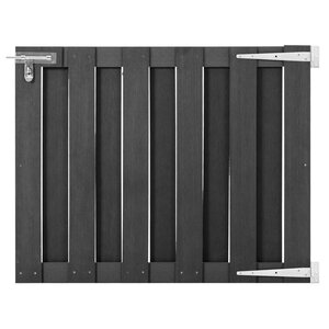 vidaXL Portillon WPC 100x80 cm Gris