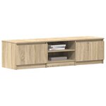 vidaXL Meuble TV Chêne sonoma 140x40x35 5 cm Bois d'ingénierie