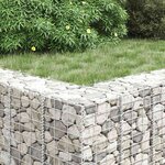 vidaXL Lits surélevés en gabion 3 Pièces 30x30x50 cm Fer