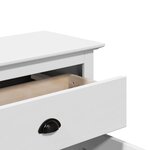 vidaXL Armoire de couloir BODO blanc 80x35x90 cm