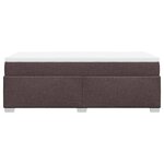 vidaXL Sommier à lattes de lit avec matelas Marron foncé 100x200 cm