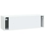 vidaXL Meuble TV mural Blanc 98 x 31 x 30 cm Bois d'ingénierie