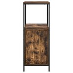 vidaXL Meuble de salle de bain avec étagères chêne fumé 36x35x95 cm