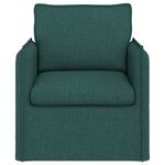 vidaXL Canapé Vert foncé 195 x 82 x 85 cm tissu