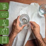 Pack and Move - Lot 100 feuilles papier de soie - 32 5 x 60 cm - Blanc - Emballage cadeau  décoration  anniversaire  mariage