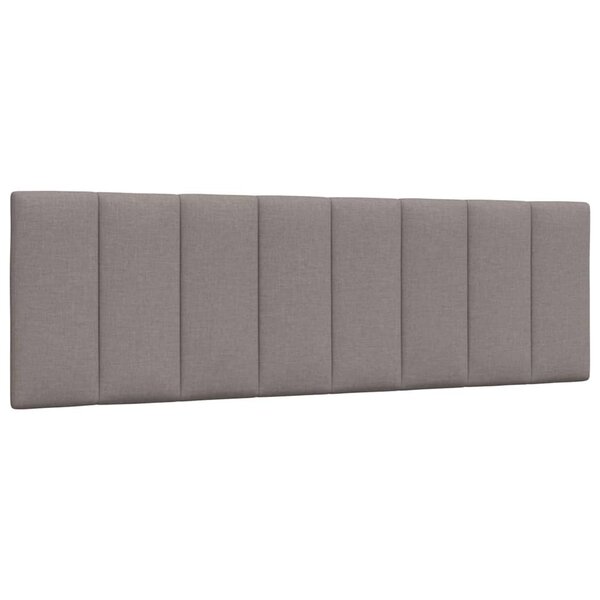 vidaXL Coussin de tête de lit Hanko taupe 160 cm tissu
