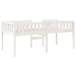 vidaXL Lit pour enfants sans matelas blanc 75x190cm bois de pin massif