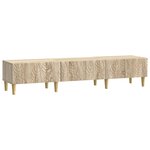 vidaXL Meuble TV 147 x 34 5 x 30 cm Chêne Sonoma Bois d'ingénierie