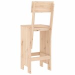 vidaXL Tabourets de bar lot de 2 40x48 5x115 5 cm bois massif de pin