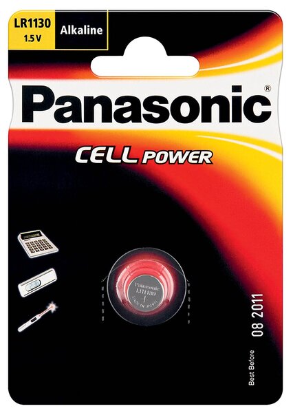 Pile Bouton Cell Power LR54 (LR1130) Alcaline manganese 1 5V 65 mAh PANASONIC