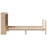 vidaXL Lit bibliothèque sans matelas 75x190 cm bois de pin massif