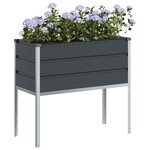 vidaXL Jardinière Anthracite 100 x 45 x 90 cm Acier galvanisé