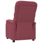 vidaXL Fauteuil inclinable Rouge bordeaux Tissu