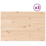 vidaXL Dessus de table 3 Pièces 80x53x1 7cm rectangulaire bois pin massif