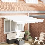 vidaXL Auvent Rétractable 350 x 250 cm Blanc