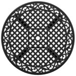 Ensemble de jardin 5 pièces vidaXL en aluminium coulé noir