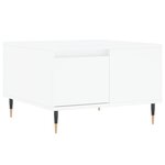 vidaXL Table basse blanc 55x55x36 5 cm bois d'ingénierie