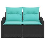 vidaXL Canapé de jardin Gris 123 x 62 x 69 cm polyrotin